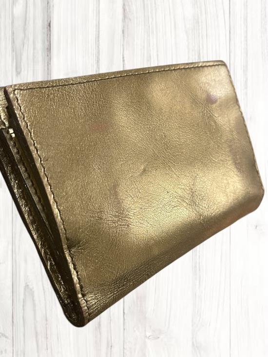 ๐ชท NWT Patricia Nash Distressed Leather Woodstock Kiss-lock in Antique Gold - Picture 14 of 15